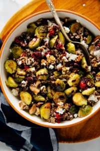 Roasted Cranberries and Brussels Sprouts Over Wild Rice: A New Seasonal Culinary Offering from Cookie and Kate