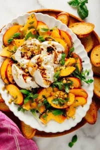 Peach and Burrata Salad Emerges as Summer’s Culinary Star, Blending Tradition with Modern Simplicity.